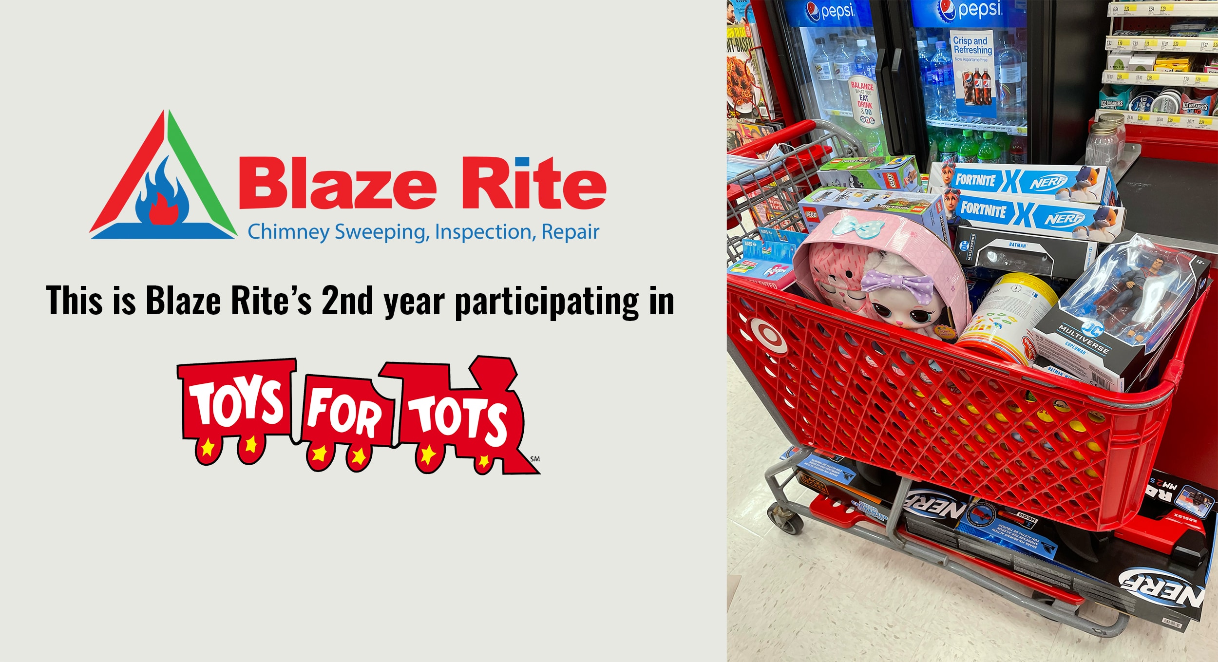 Blaze Rite Participates in Toys for Tots