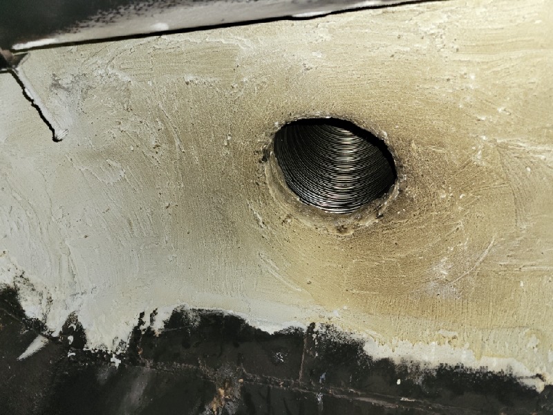 Photo of a chimney bad liner