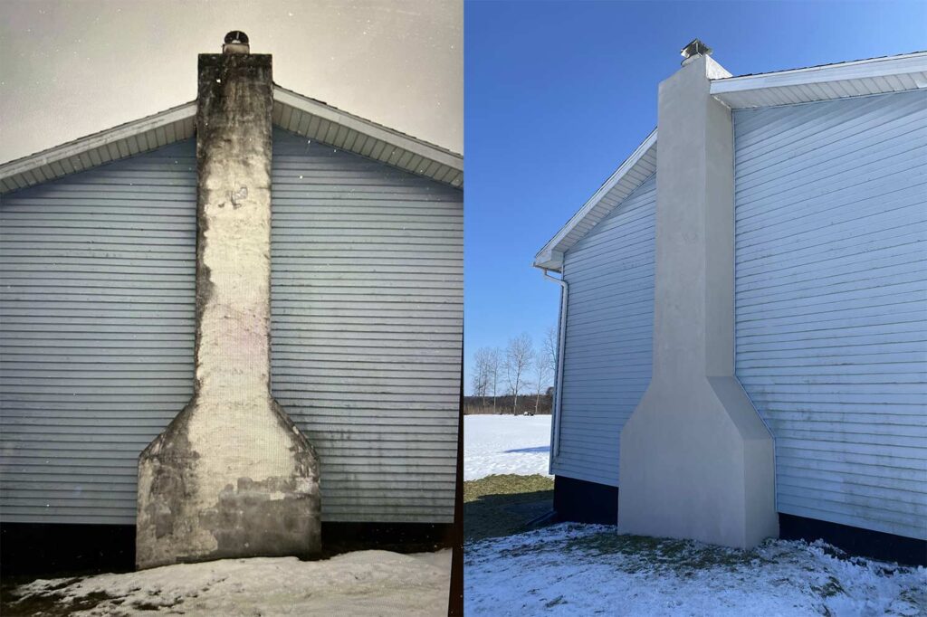 Fulton, NY Before and After Chimney Remodel - by Blaze Rite