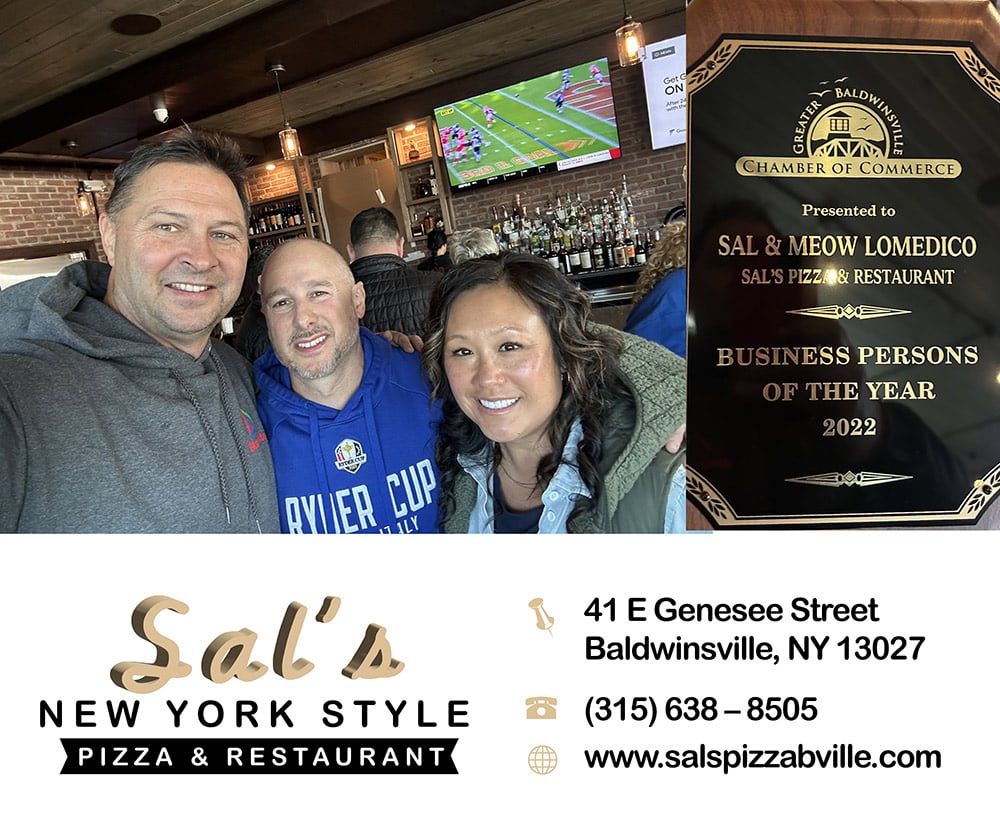 Sal's Pizza & Restaurant - Business of the Year - Baldwinsville
